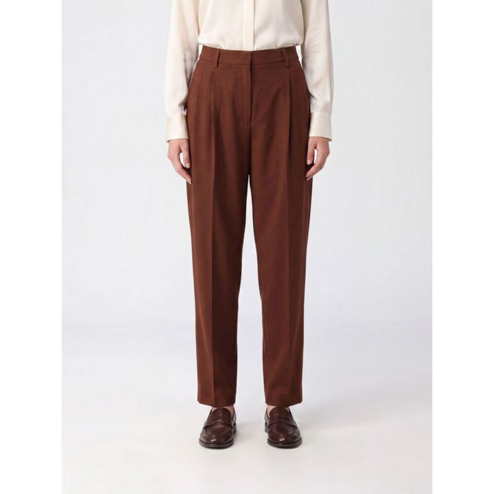 Fabiana Filippi Wide Leg Stretch Cotton Trousers With Jewel Detail